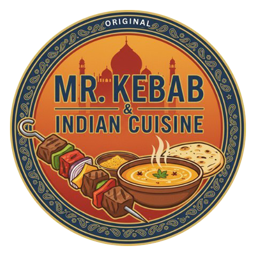 Original Mr Kebab and Indian Cuisine logo.